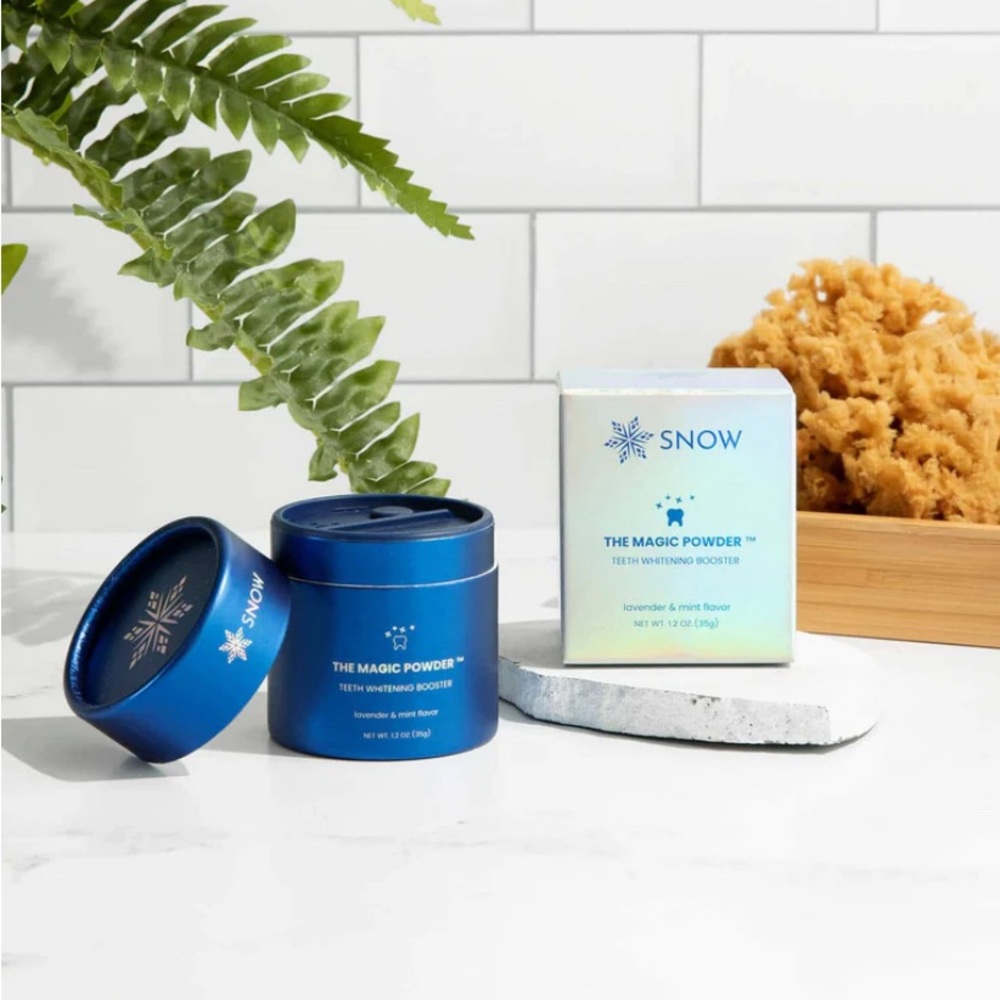 NIB Snow Magic Whitening Toothpaste Booster® Powder with Hydroxyapatite
